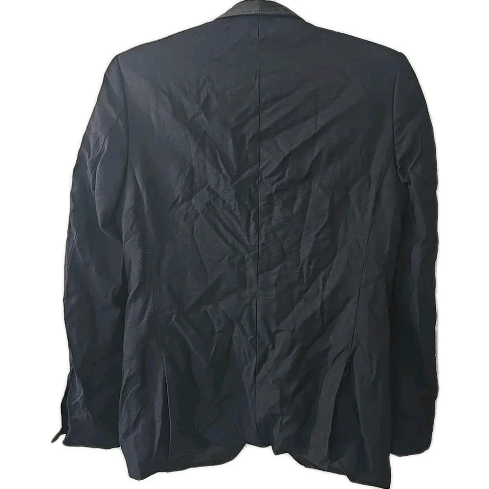 The‎ Kooples Navy Black One Button Fitted Blazer Mens Size 46